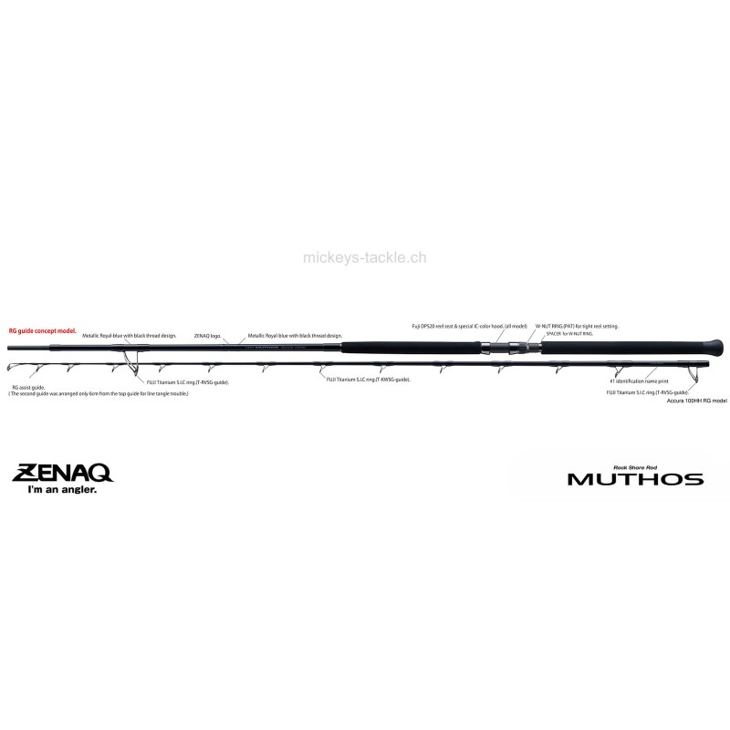 CANNA SPINNING ZENAQ MUTHOS ACCURA 100HH-RG