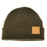 AHREX LEATHER PATCH BEANIE