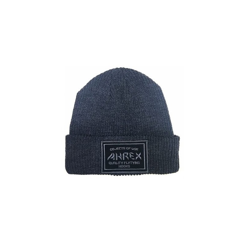 AHREX BEANIE HAT WITH FABRIC PATCH